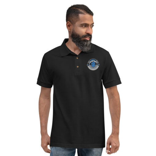 Middle Man Badge Embroidered Polo Shirt
