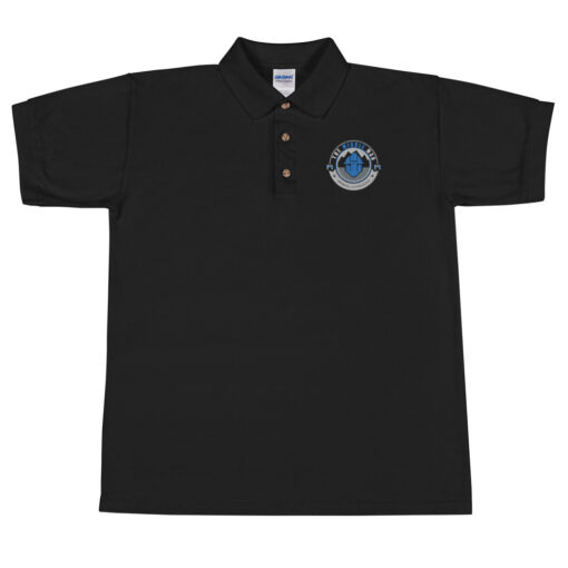 Middle Man Badge Embroidered Polo Shirt - Image 2
