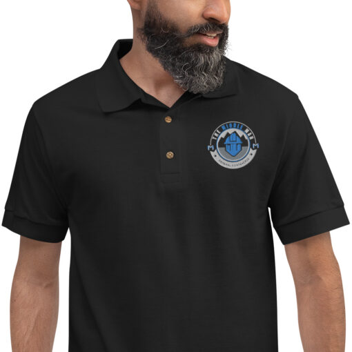 Middle Man Badge Embroidered Polo Shirt - Image 3