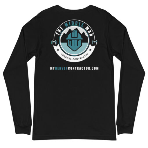 Middle Man Reverse Unisex Long Sleeve Tee - Image 2